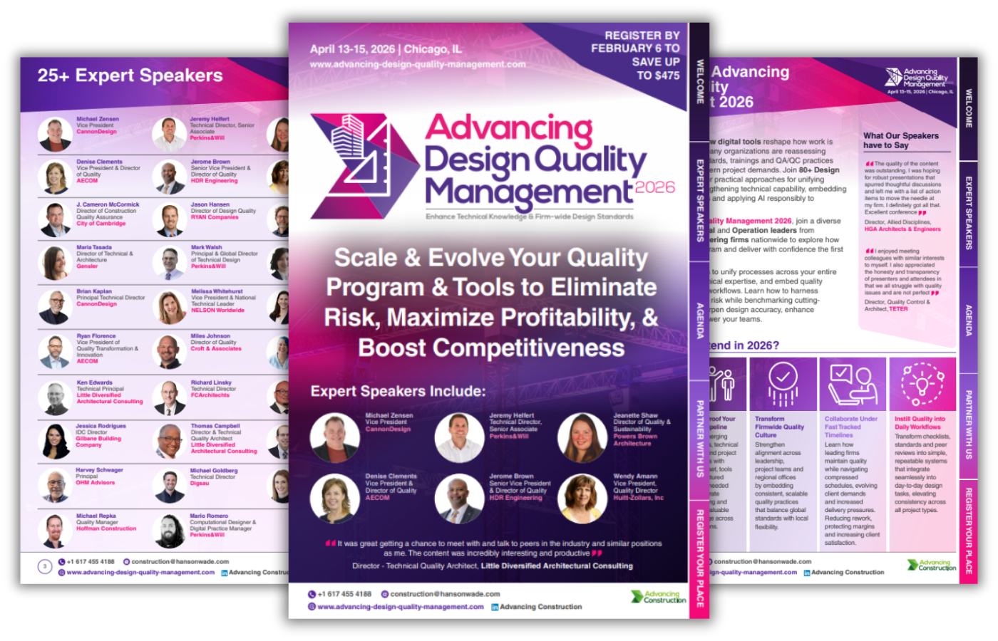 Advancing Design Quality Management 2026 Brochure