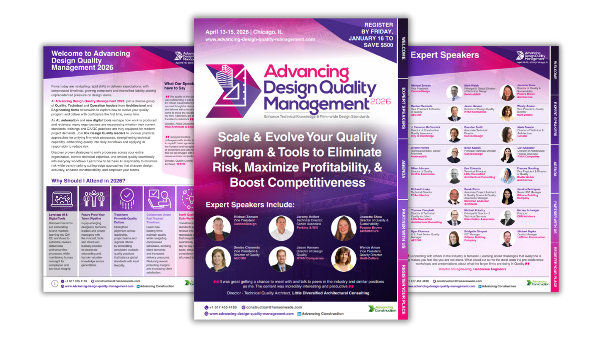 Advancing Design Quality Management 2026 Brochure