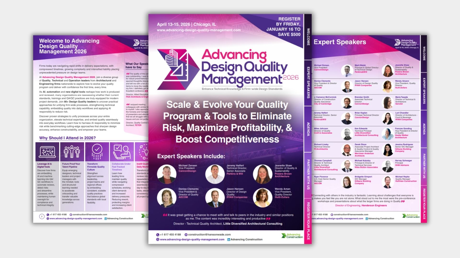 Advancing Design Quality Management 2026 Brochure