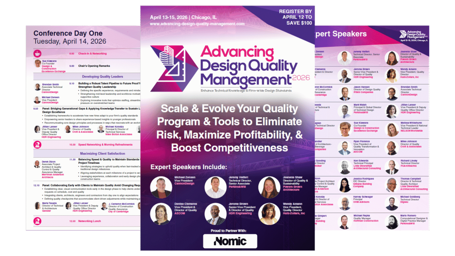 Quality Events Full-Event Guide | Advancing Design Quality Management 2026