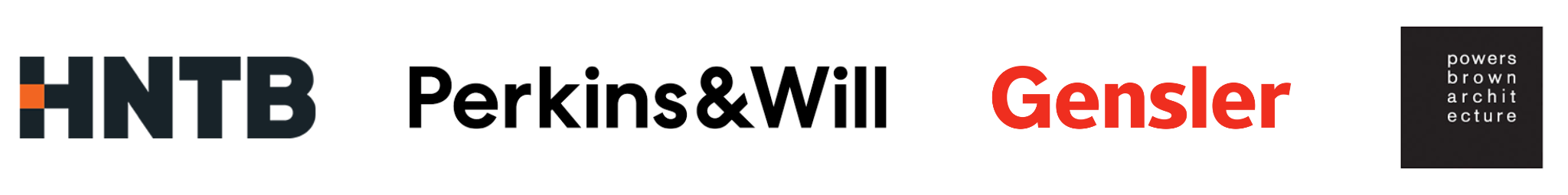 Companies Attending 2025 - HNTB, Perkins & Will, Gensler, Powers Brown Architecture