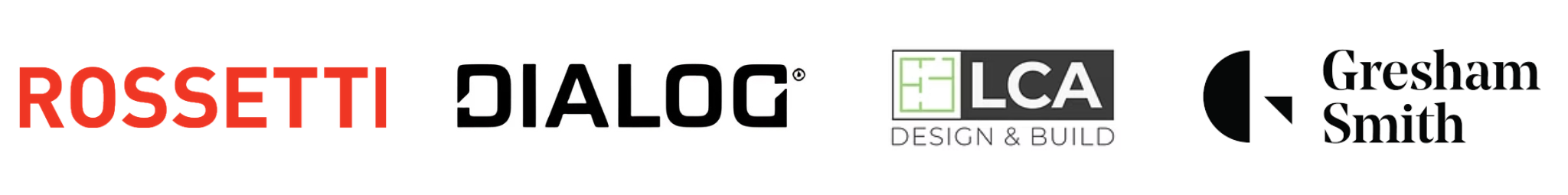 Companies Attending 2025 - Rossetti, DIALOG, LCA Building Design, Gresham Smith